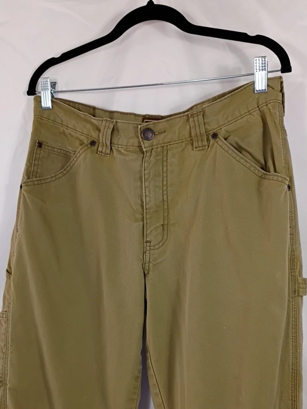 C.E. Schmidt Workwear Carpenter Flannel Lined Pants Mens 32x30 Tan Winter Work